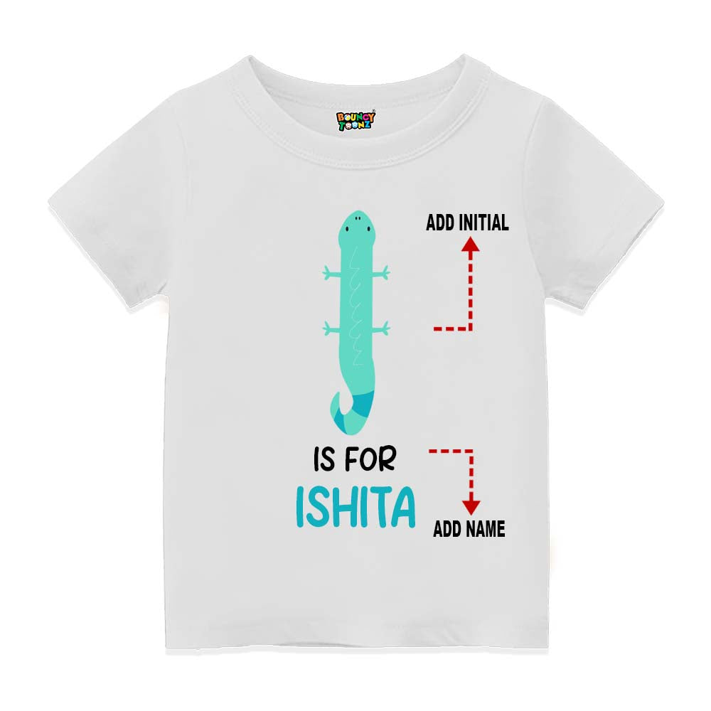 Alphabet  I Customised T Shirt