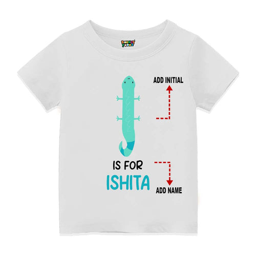 Alphabet  I Customised T Shirt