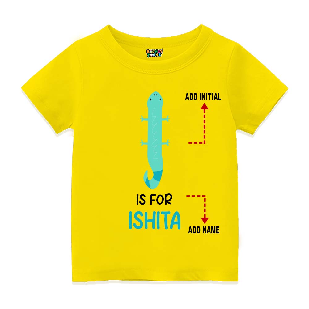Alphabet  I Customised T Shirt