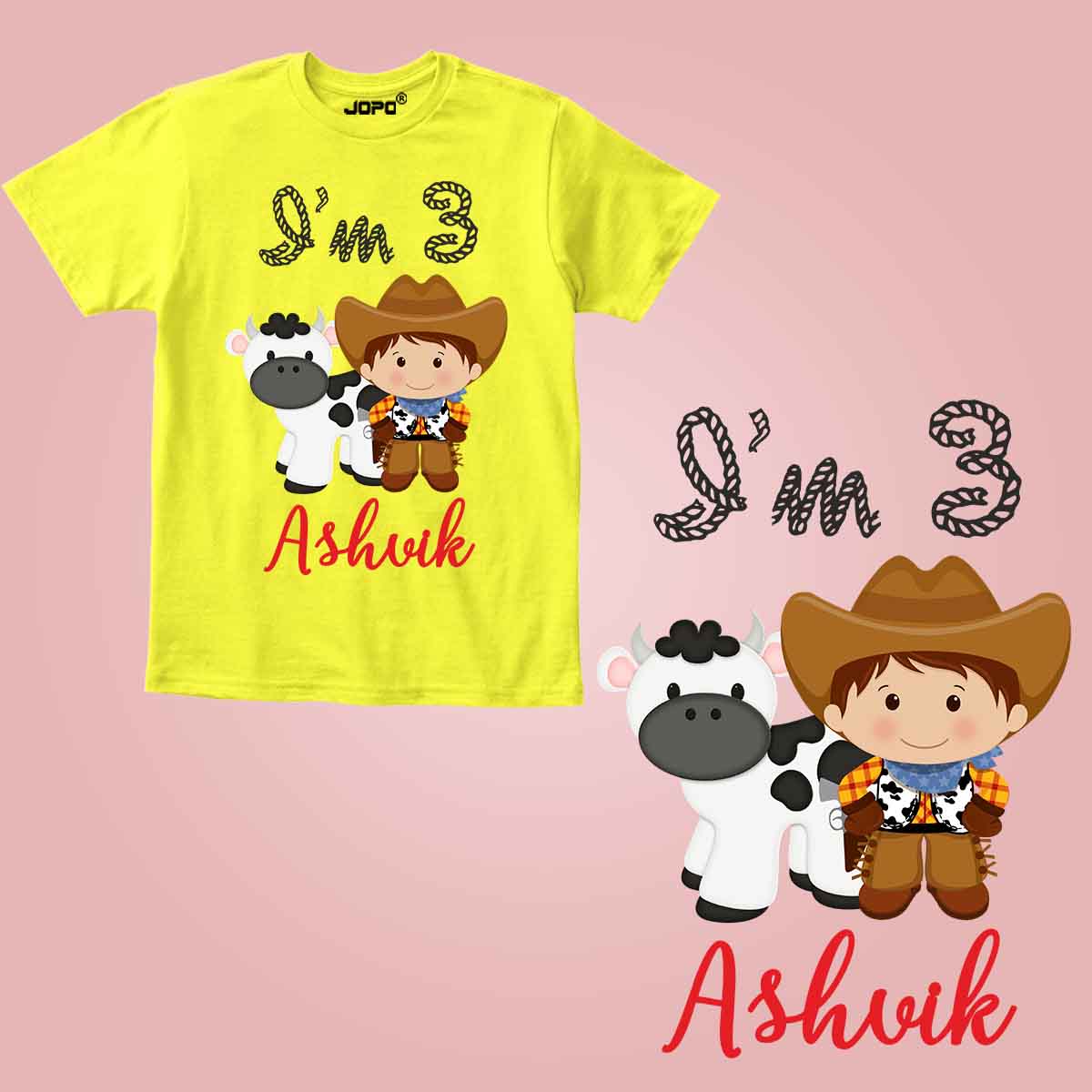Farm Theme Customised Kid Tshirt