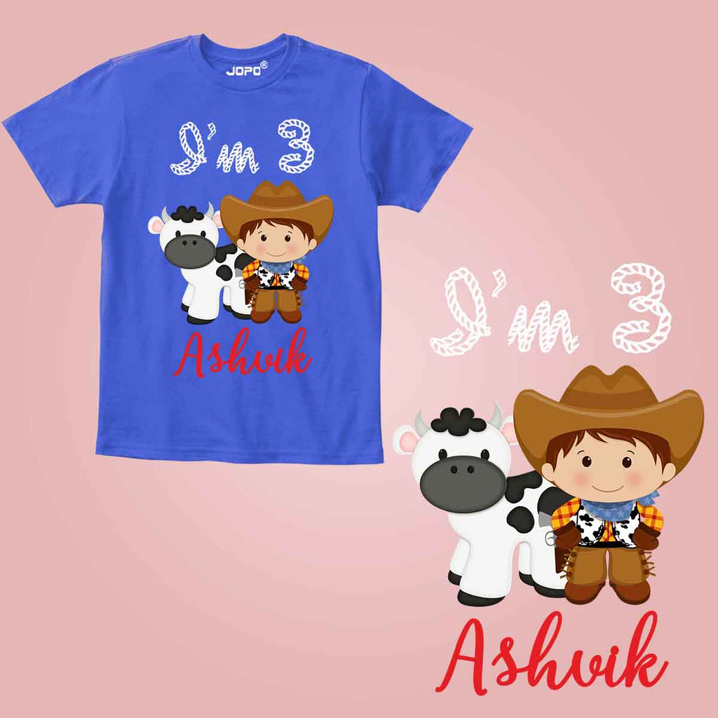 Farm Theme Customised Kid Tshirt