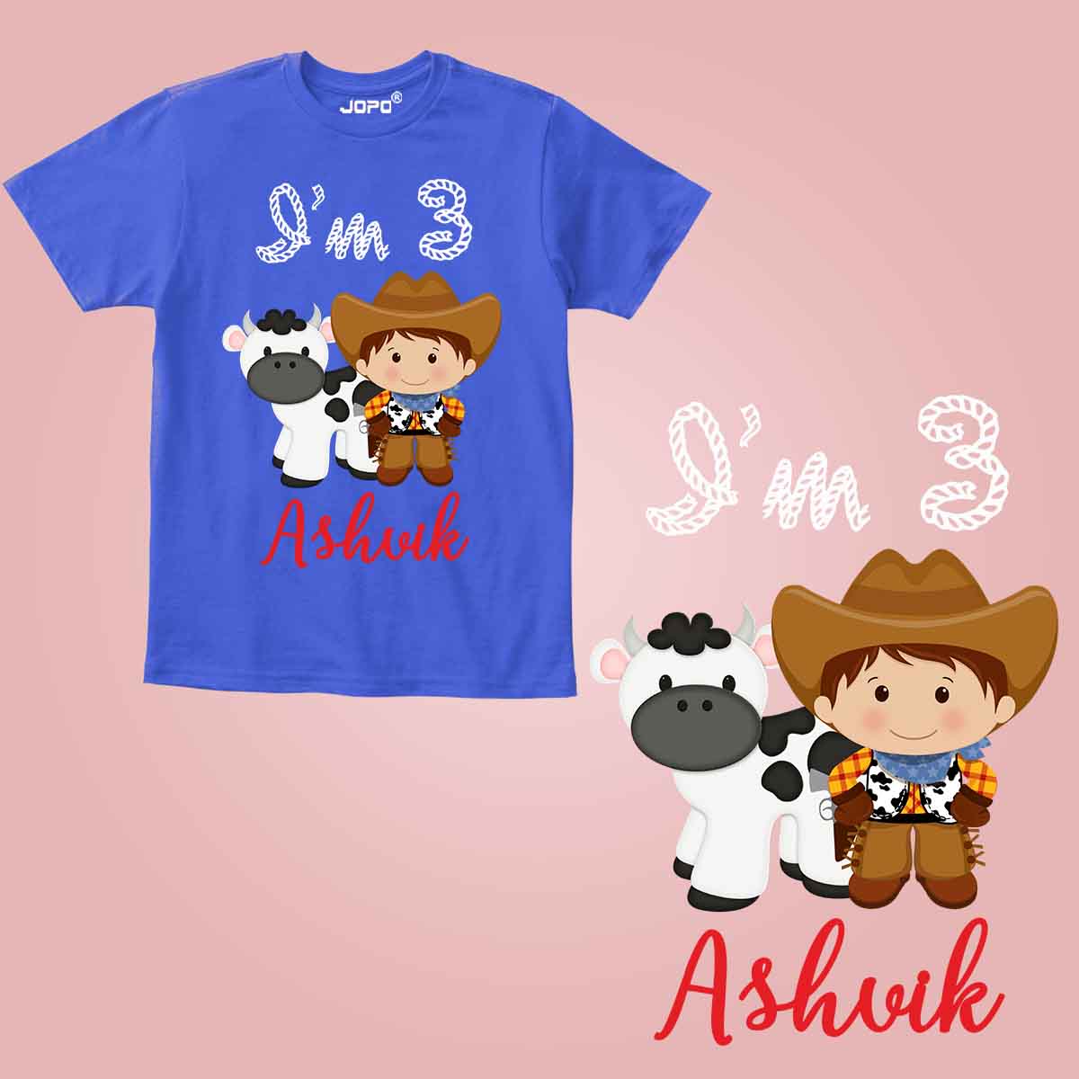Farm Theme Customised Kid Tshirt