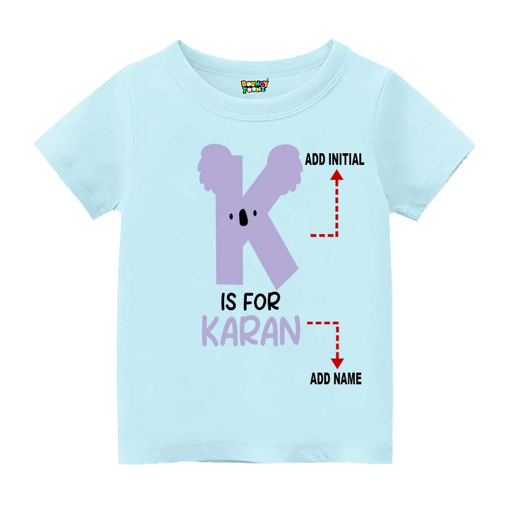 Alphabet K  Customised T Shirt