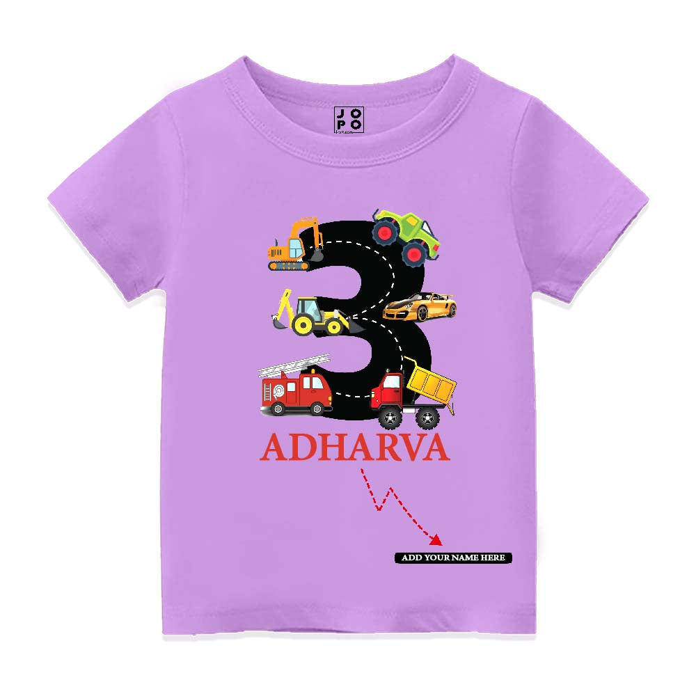 Customized Third Birthday Kid's T-Shirt