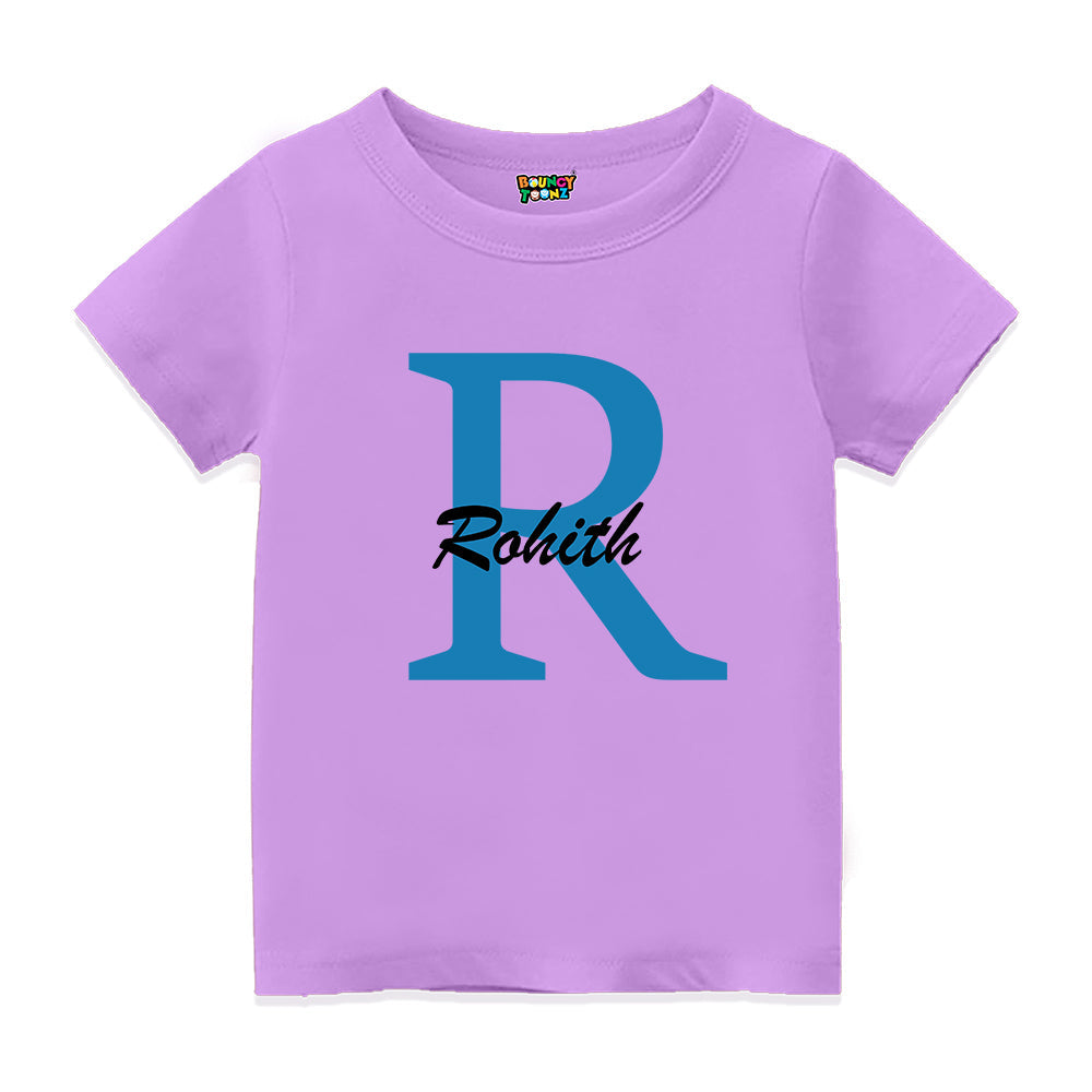 Kids Personalised Name Initial T Shirt