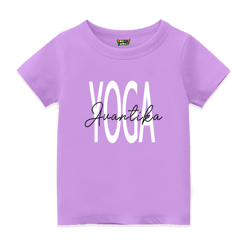 Personalised Yoga Kids T Shirt