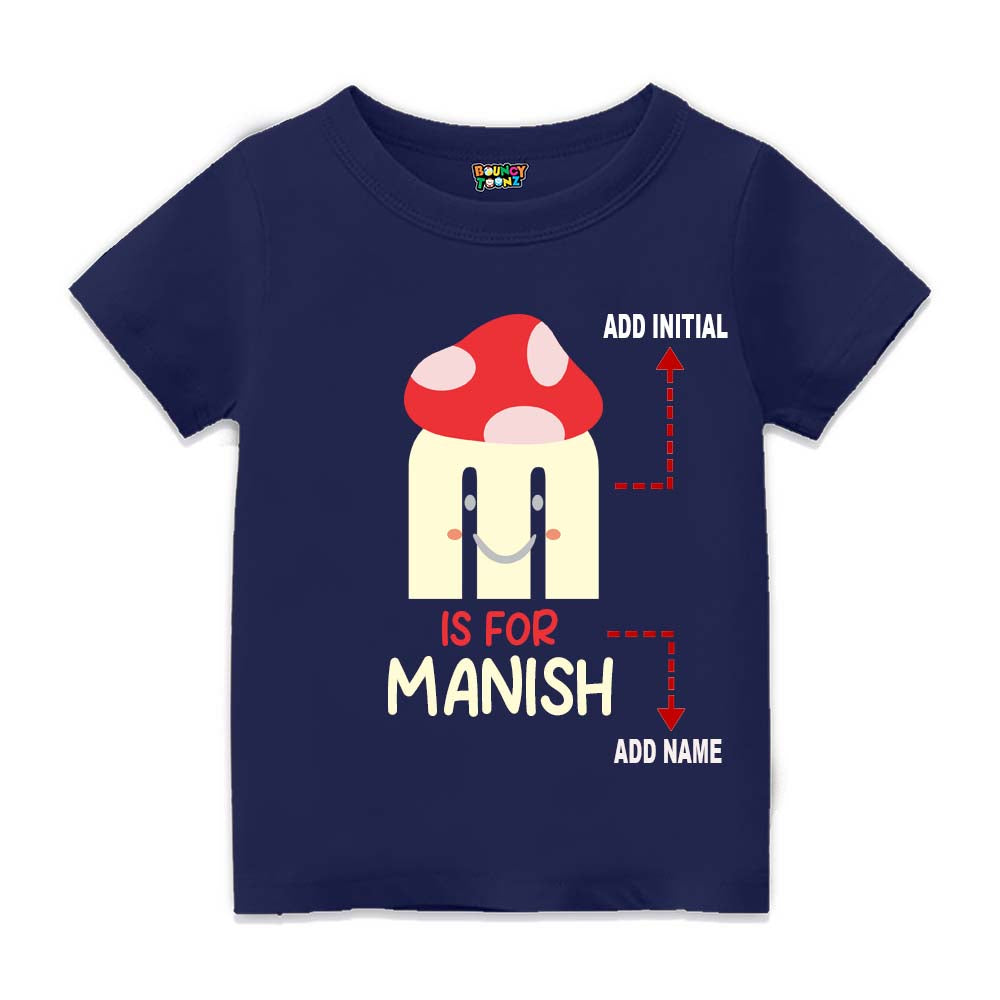 Alphabet M  Customised T Shirt