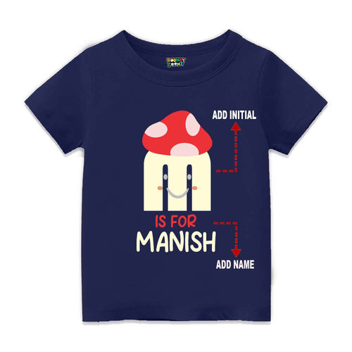 Alphabet M  Customised T Shirt