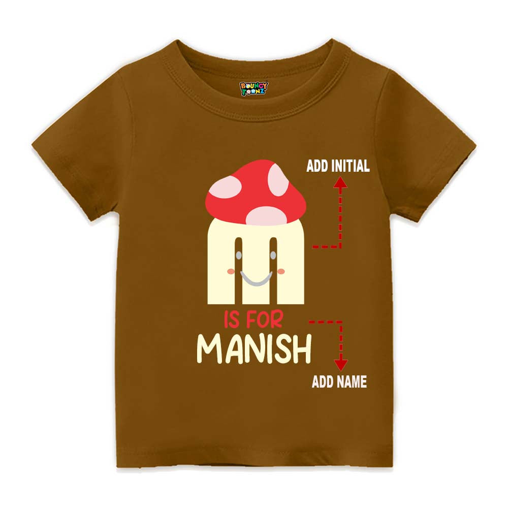 Alphabet M  Customised T Shirt