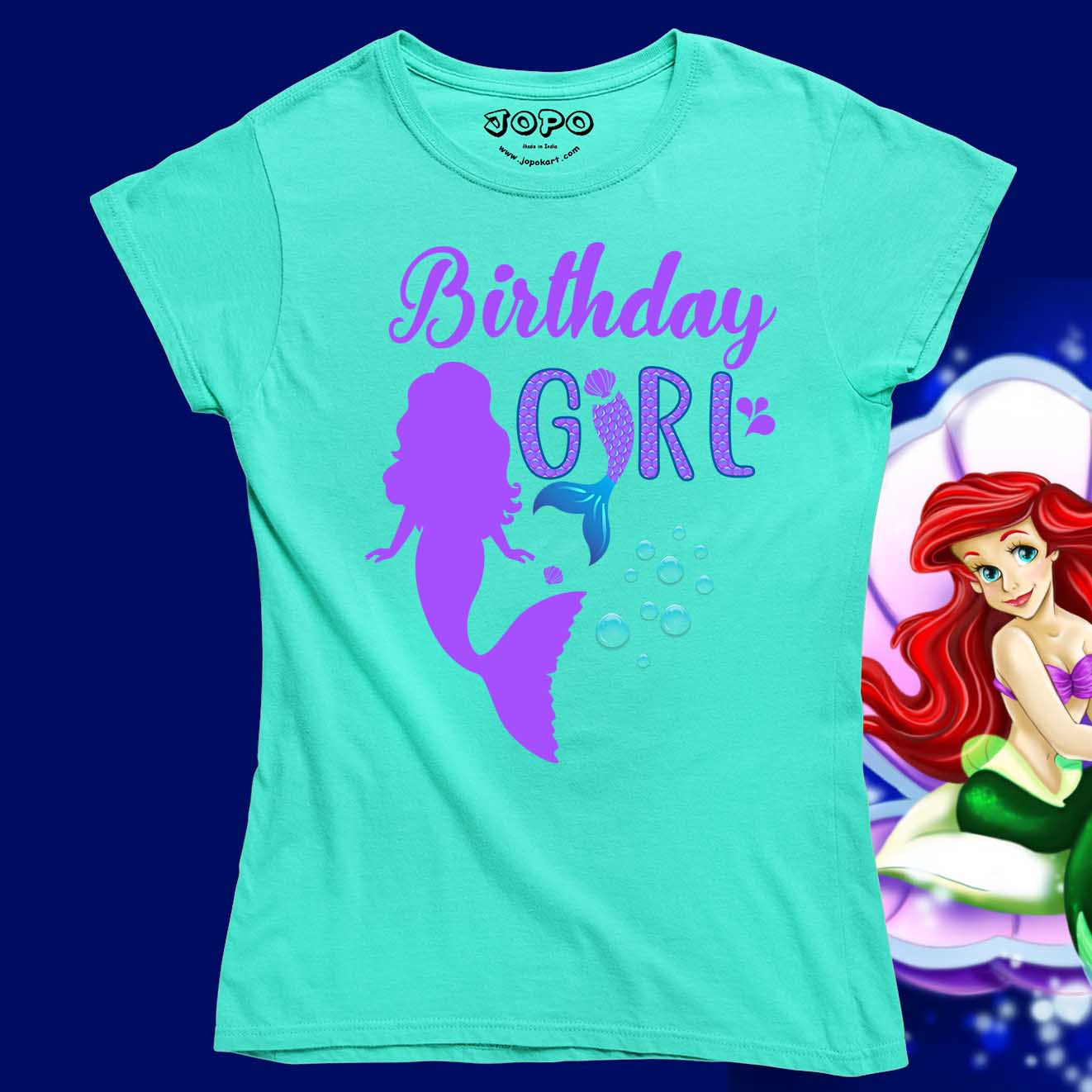 Mermaid Theme Birthday Tee