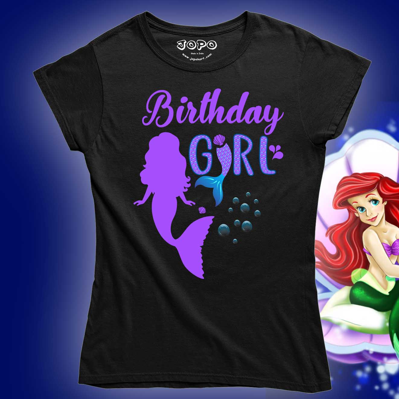 Mermaid Theme Birthday Tee