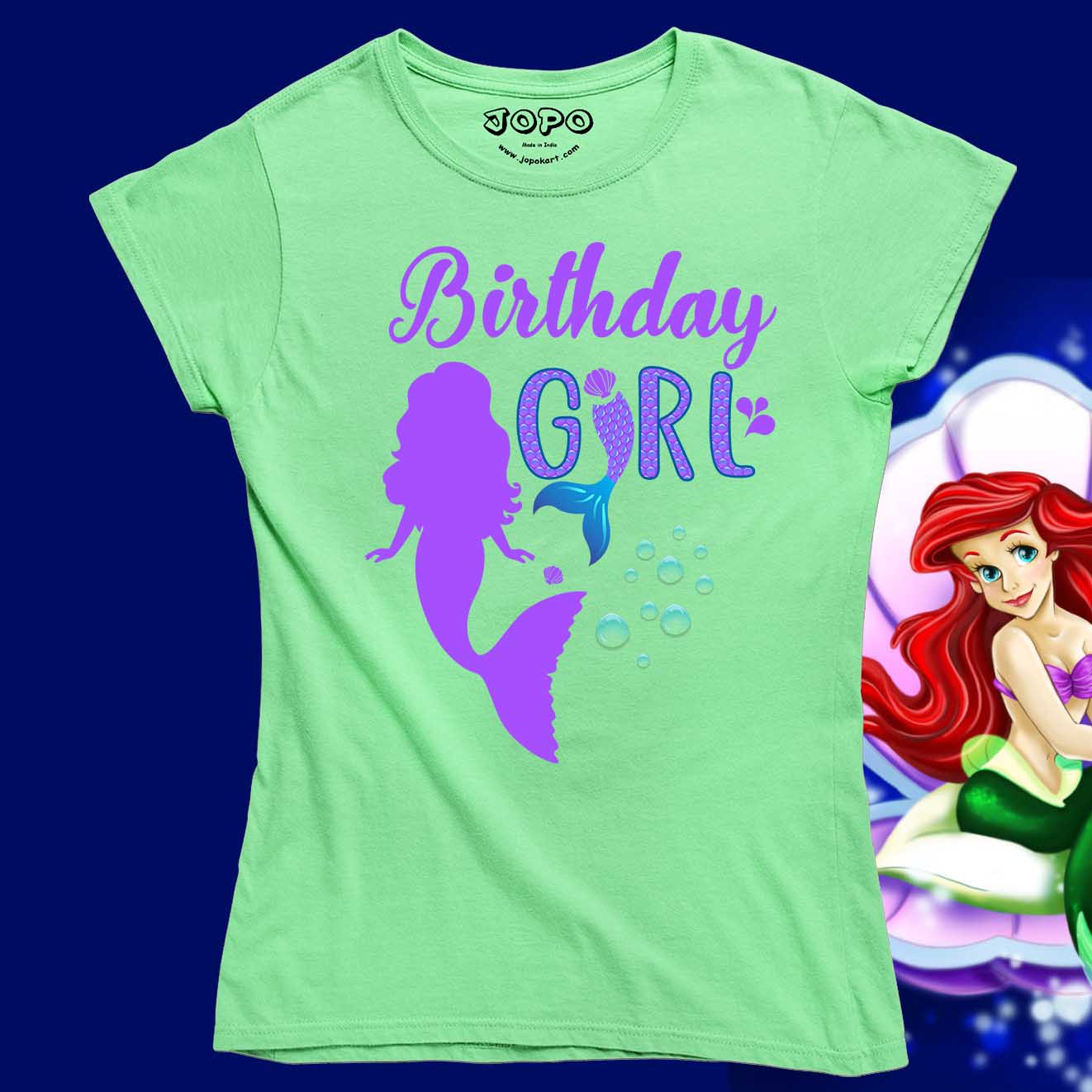 Mermaid Theme Birthday Tee
