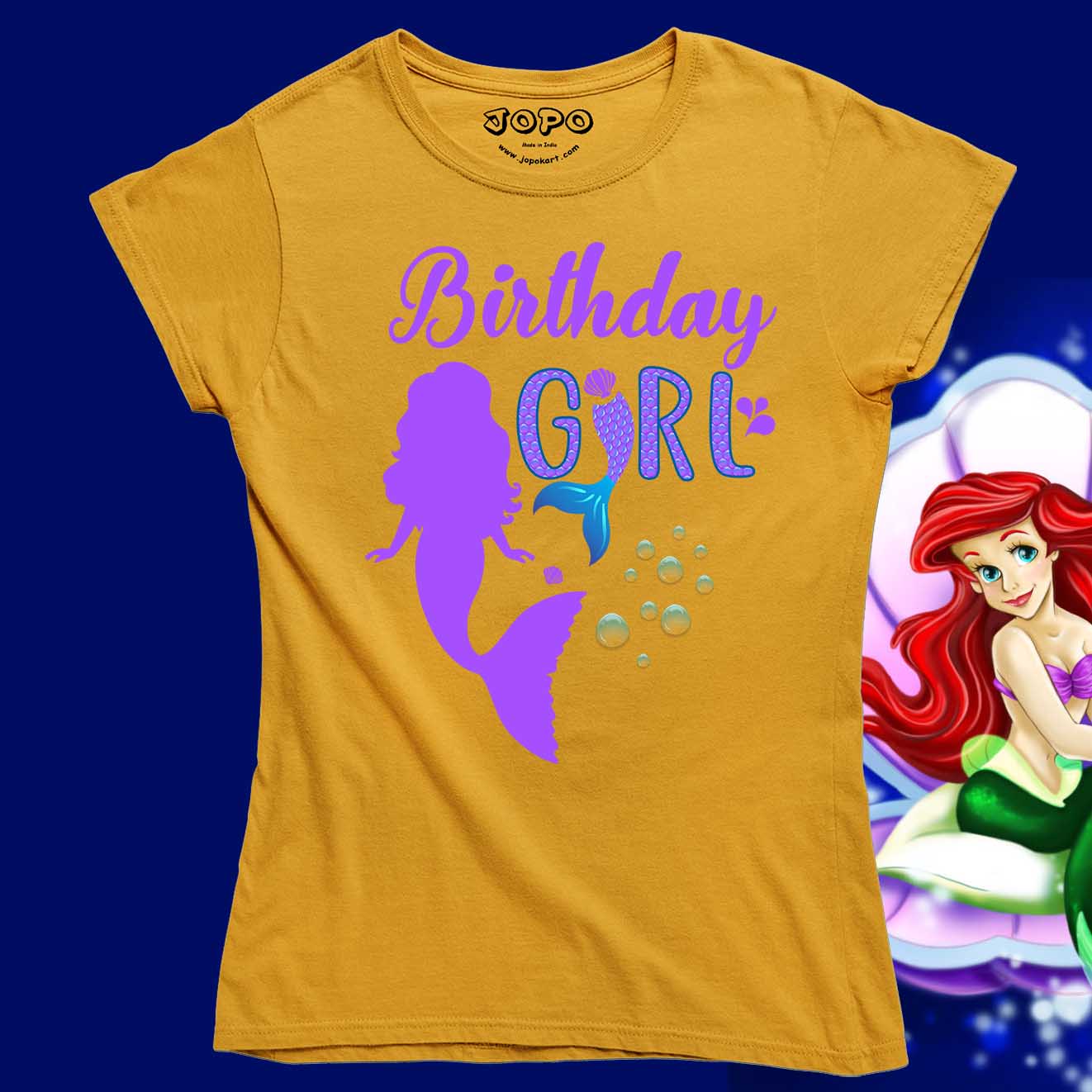 Mermaid Theme Birthday Tee