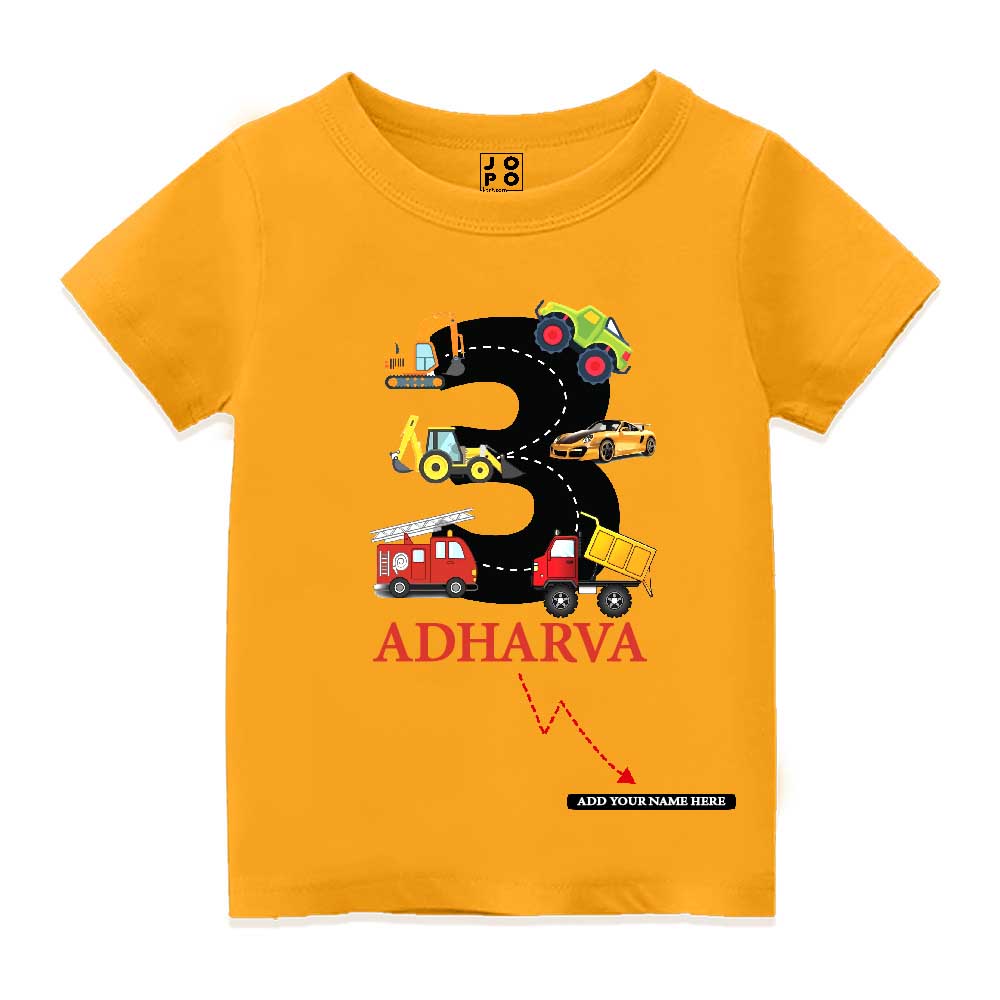 Customized Third Birthday Kid's T-Shirt