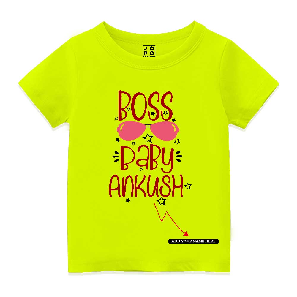 Boss Baby Customised Kids T Shirt