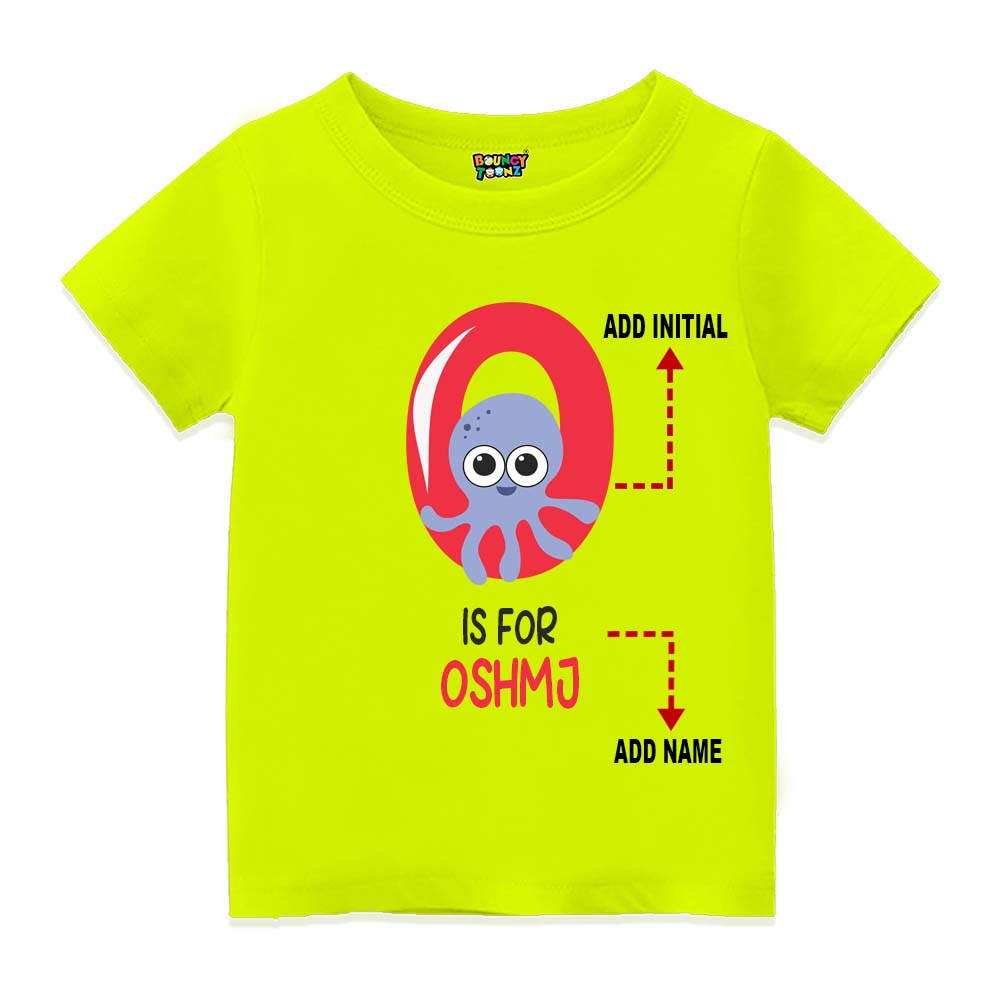 Alphabet O Customised T Shirt