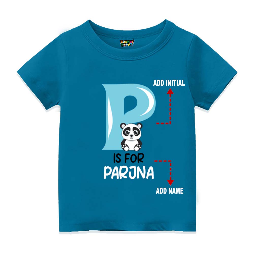 Alphabet P Customised T Shirt