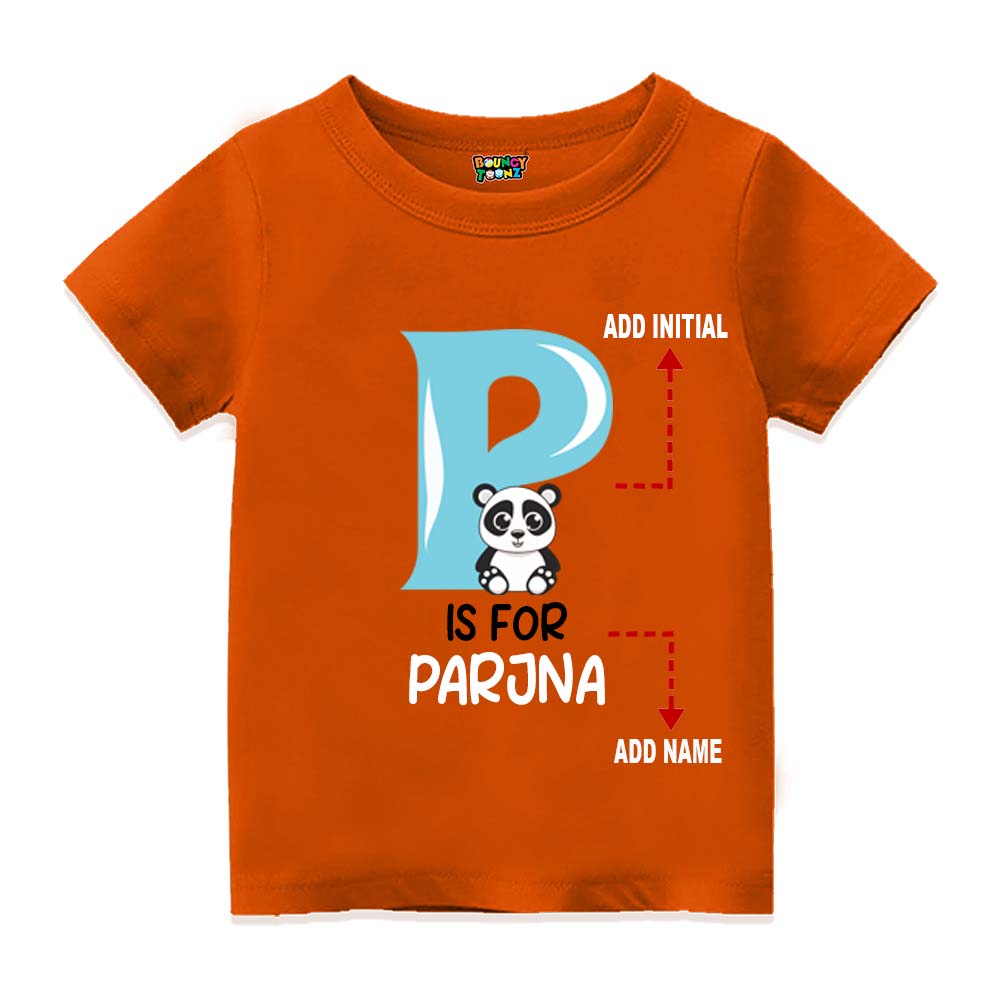 Alphabet P Customised T Shirt