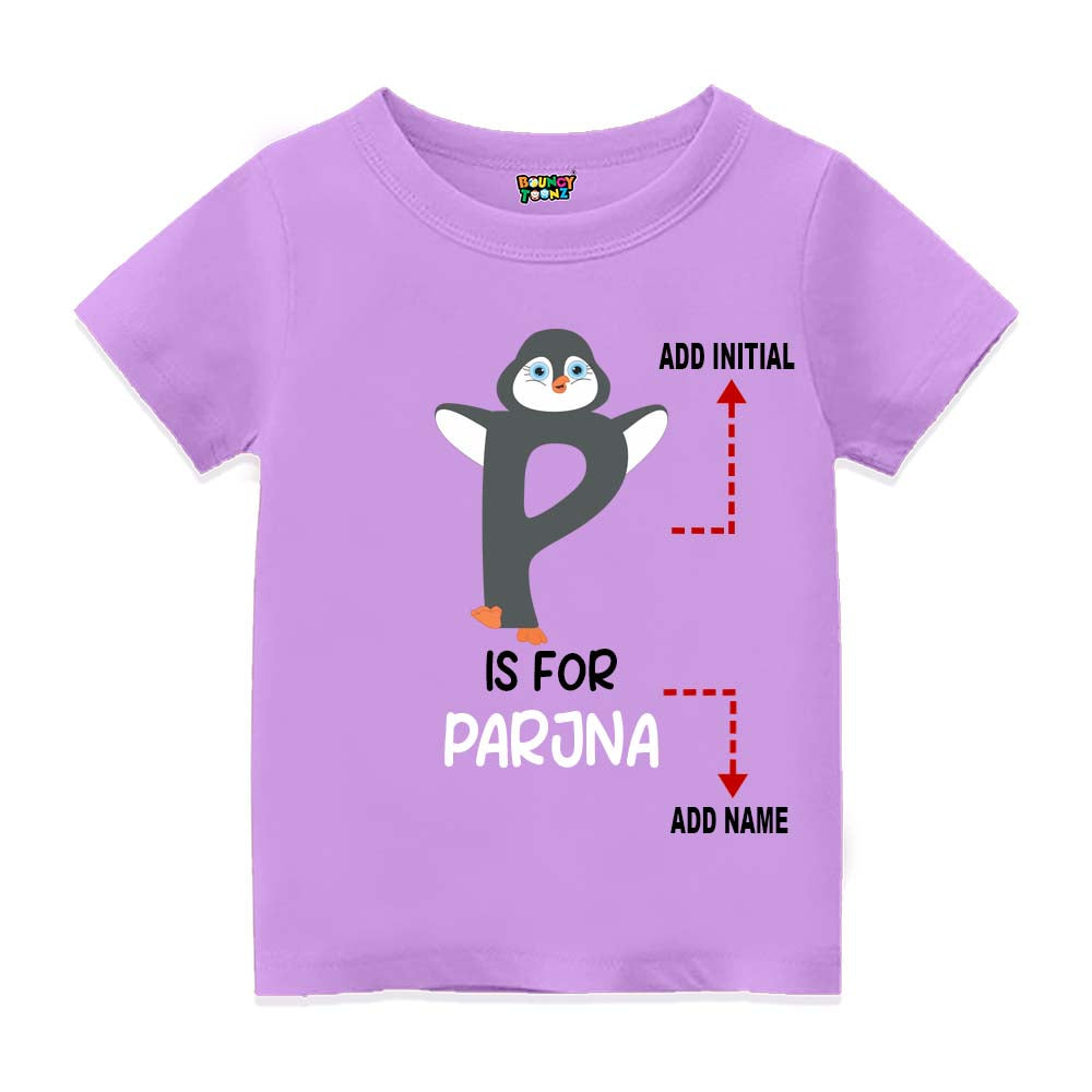 Alphabet P Customised T Shirt