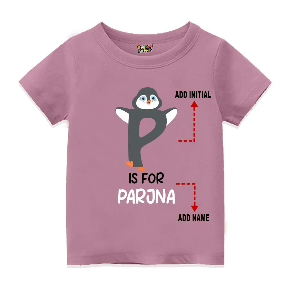 Alphabet P Customised T Shirt