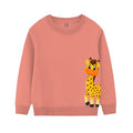 Peach Giraffee Theme Sweatshirt