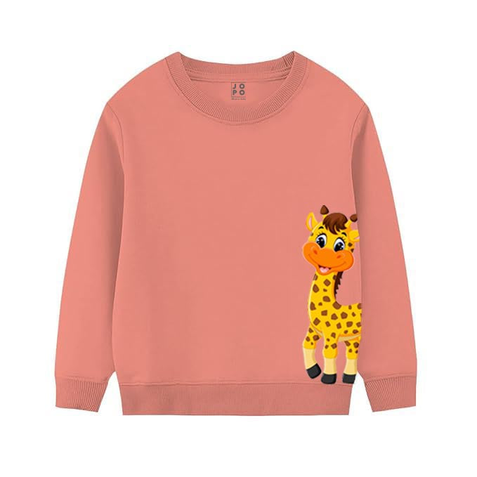 Peach Giraffee Theme Sweatshirt