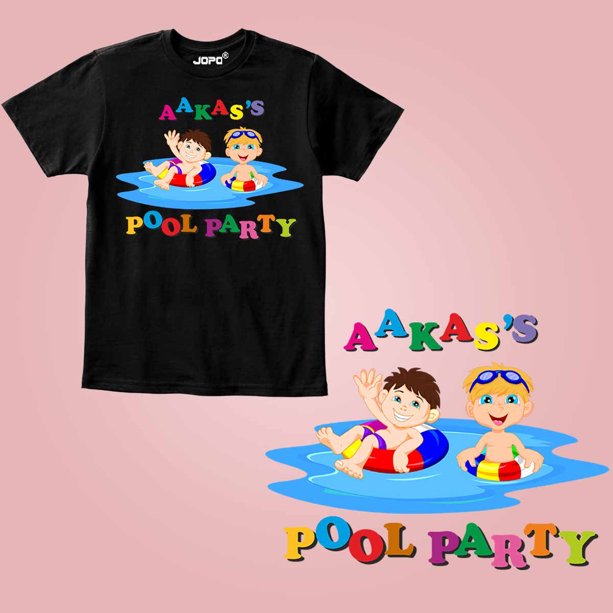 Pool Party Custom Name & Age