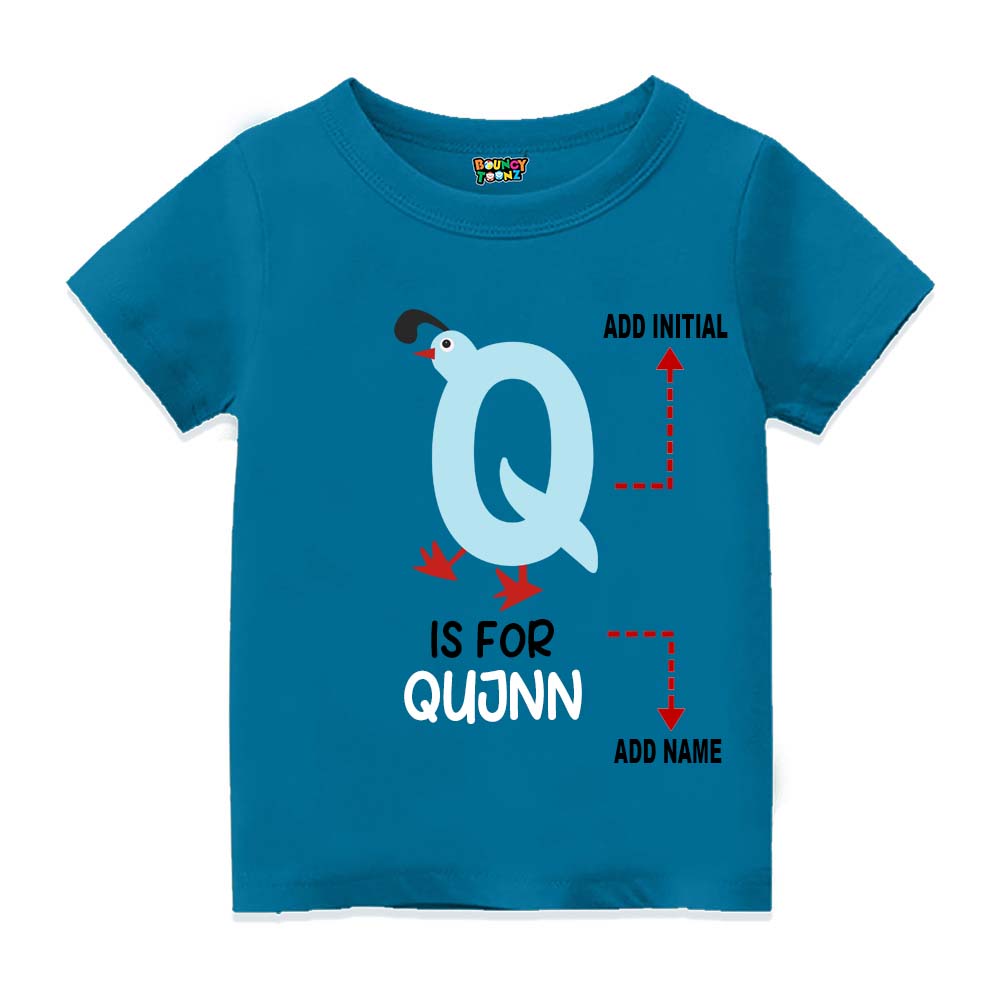Alphabet Q Customised T Shirt