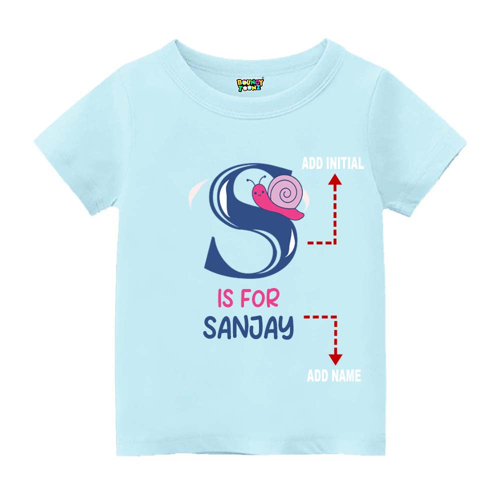 Alphabet S Customised T Shirt