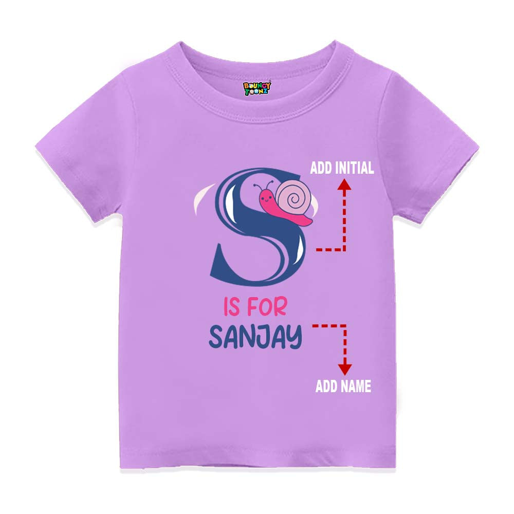 Alphabet S Customised T Shirt