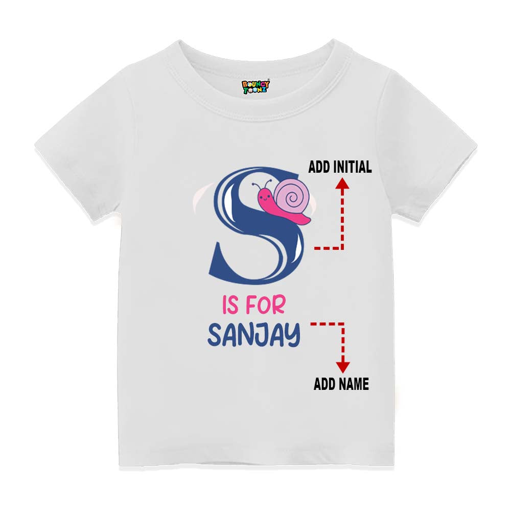 Alphabet S Customised T Shirt