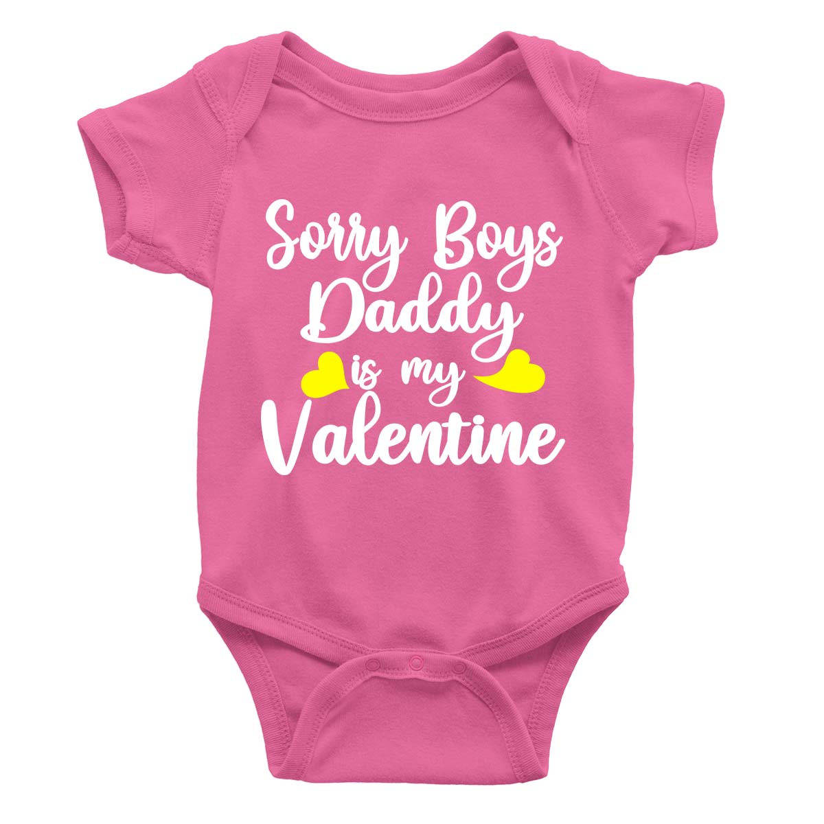 Sorry Boys Daddy is My Valentine Rompers
