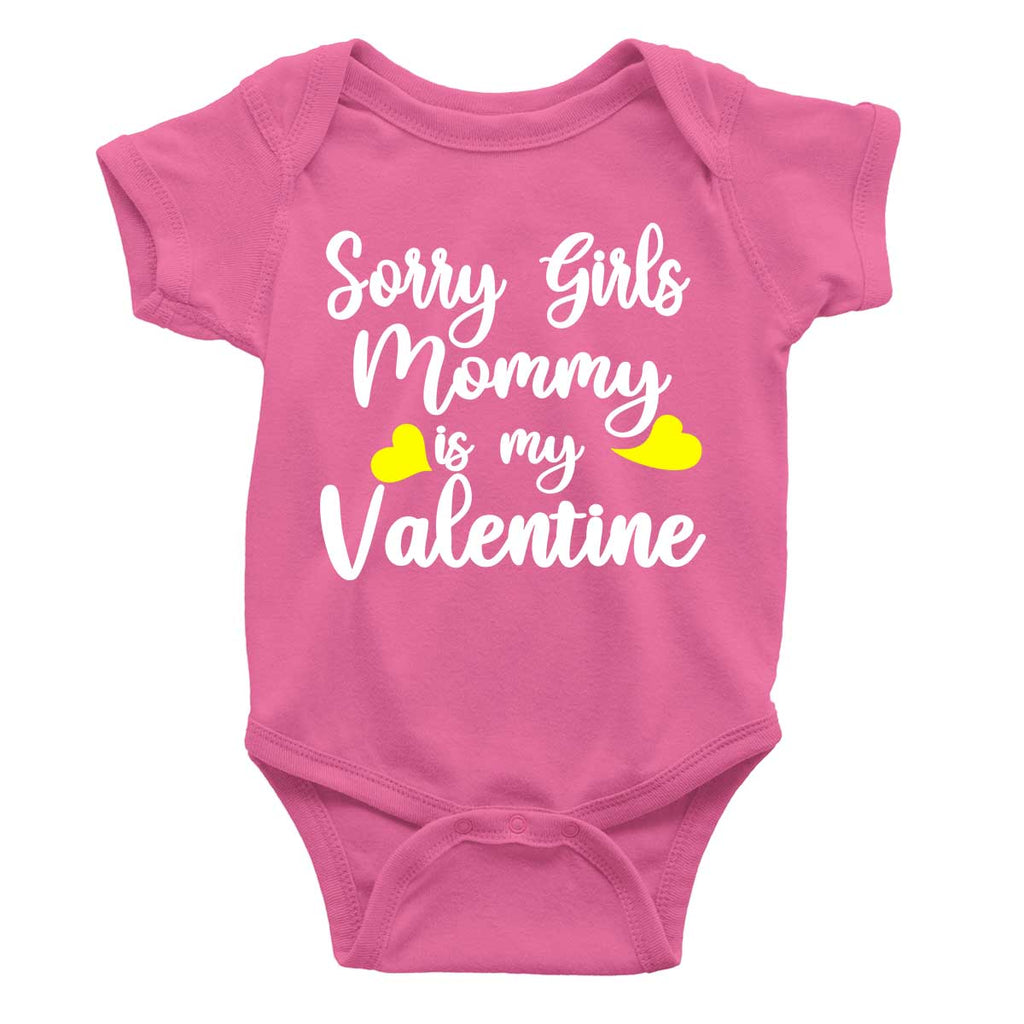 Sorry Girl Mommy Is My Valentine Rompers