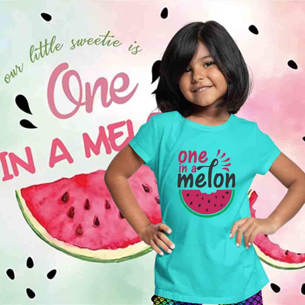 Watermelon Theme Custom Num Tshirt for Girls