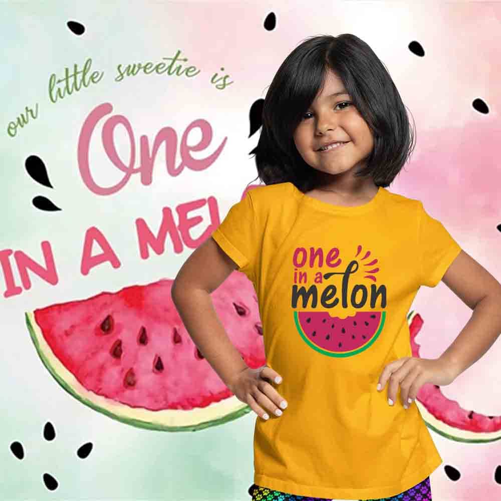 Watermelon Theme Custom Num Tshirt for Girls