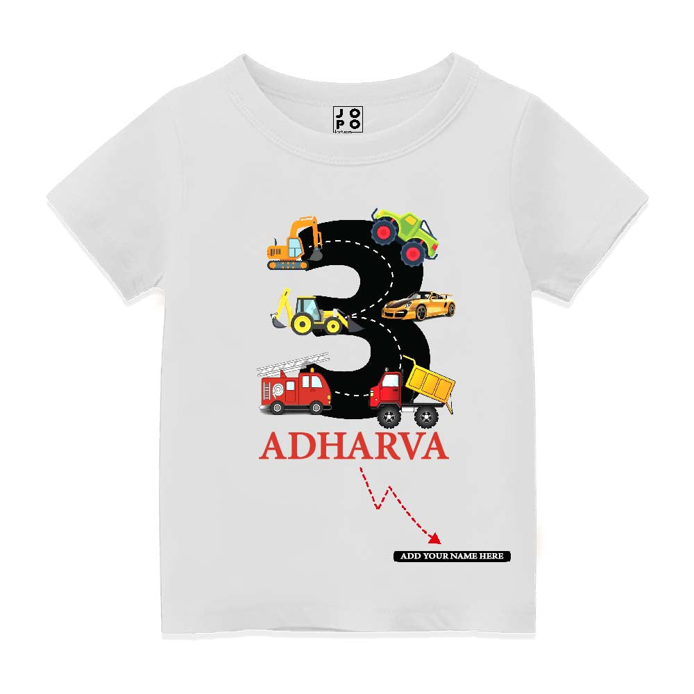 Customized Third Birthday Kid's T-Shirt