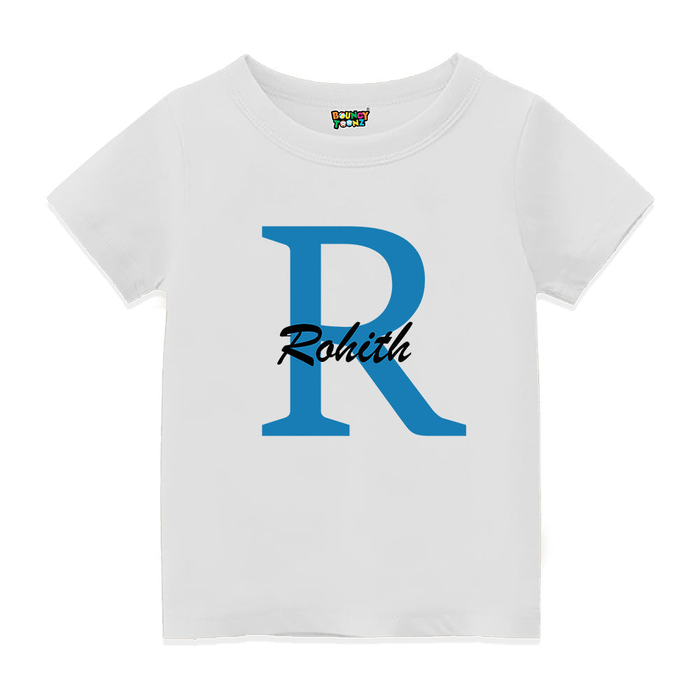 Kids Personalised Name Initial T Shirt