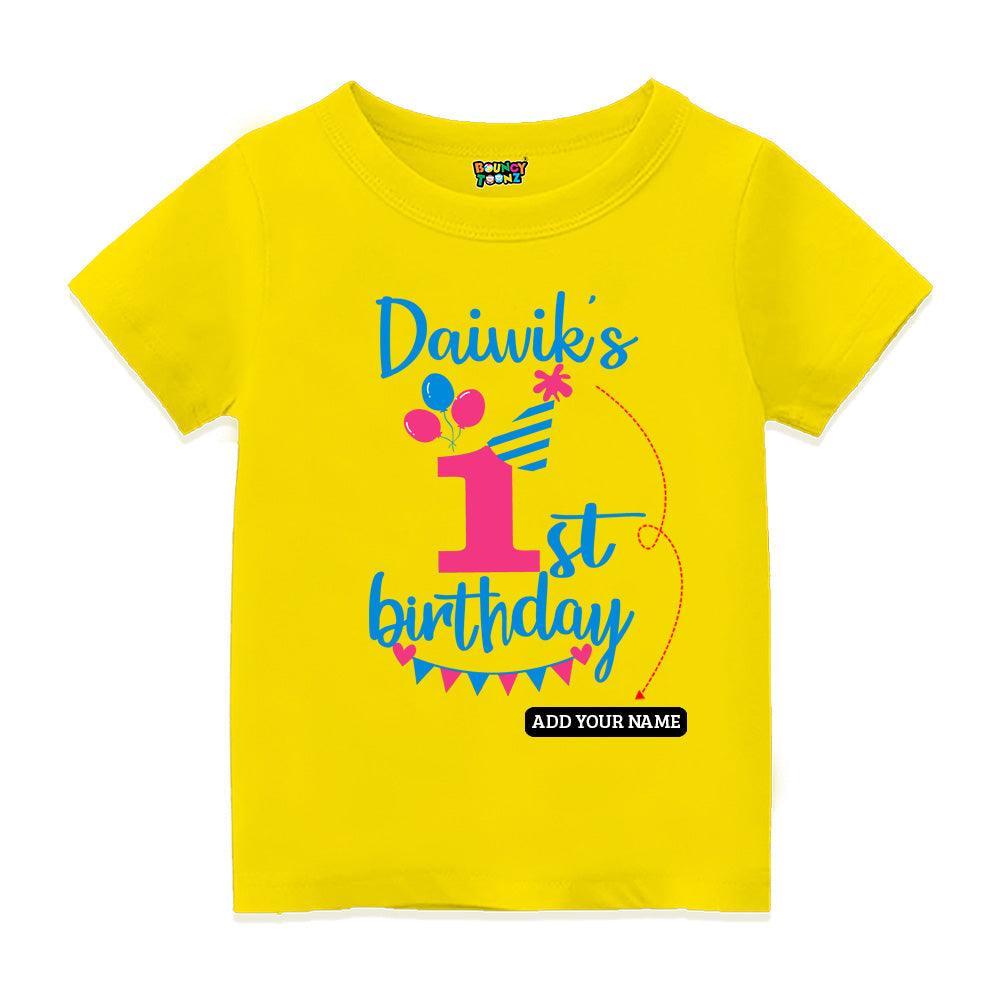 Birthday Customised Kids Tshirts - Personalisable